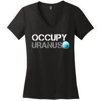 Dogedesigner Occupy Uranus Women's V-Neck T-Shirt