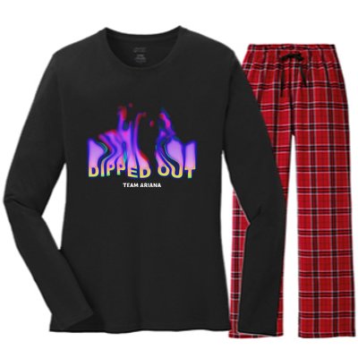 Dipped Out Vanderpump Rules Women's Long Sleeve Flannel Pajama Set 