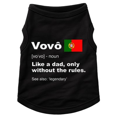 Definition Of Vovo Camisa Funny Portuguese Grandfather Doggie Tank