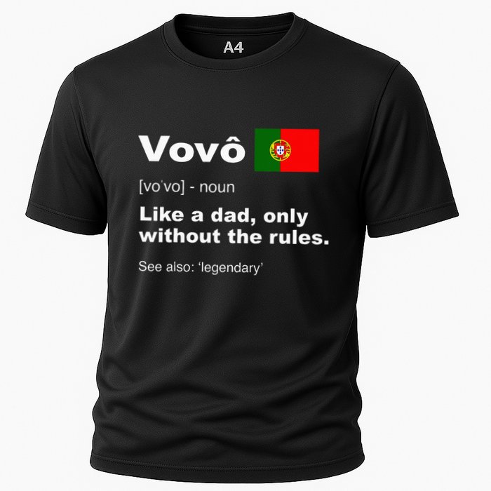 Definition Of Vovo Camisa Funny Portuguese Grandfather Cooling Performance Crew T-Shirt
