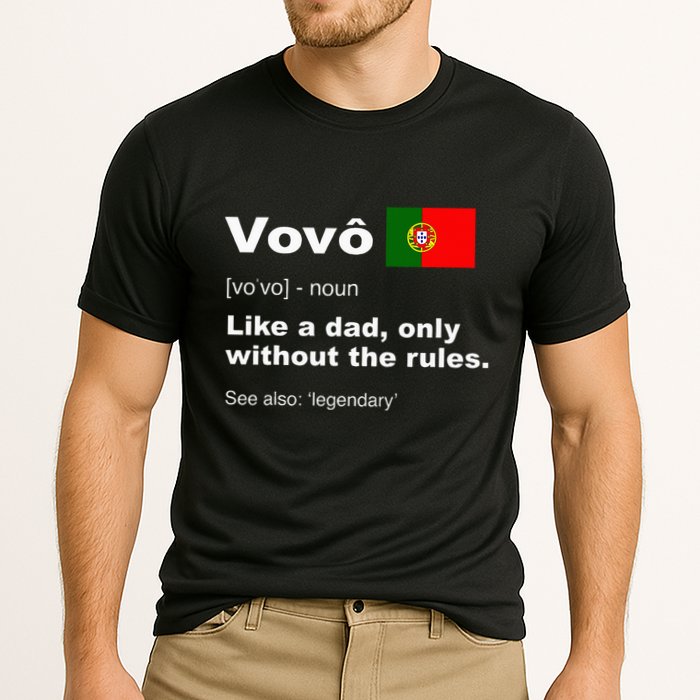 Definition Of Vovo Camisa Funny Portuguese Grandfather Cooling Performance Crew T-Shirt