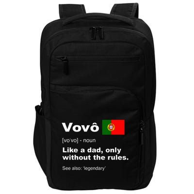 Definition Of Vovo Camisa Funny Portuguese Grandfather Impact Tech Backpack