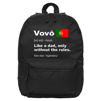 Definition Of Vovo Camisa Funny Portuguese Grandfather 16 in Basic Backpack