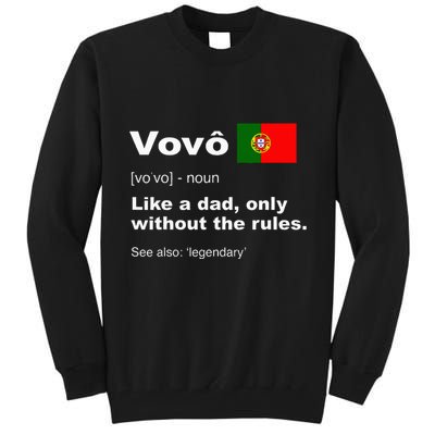 Definition Of Vovo Camisa Funny Portuguese Grandfather Tall Sweatshirt