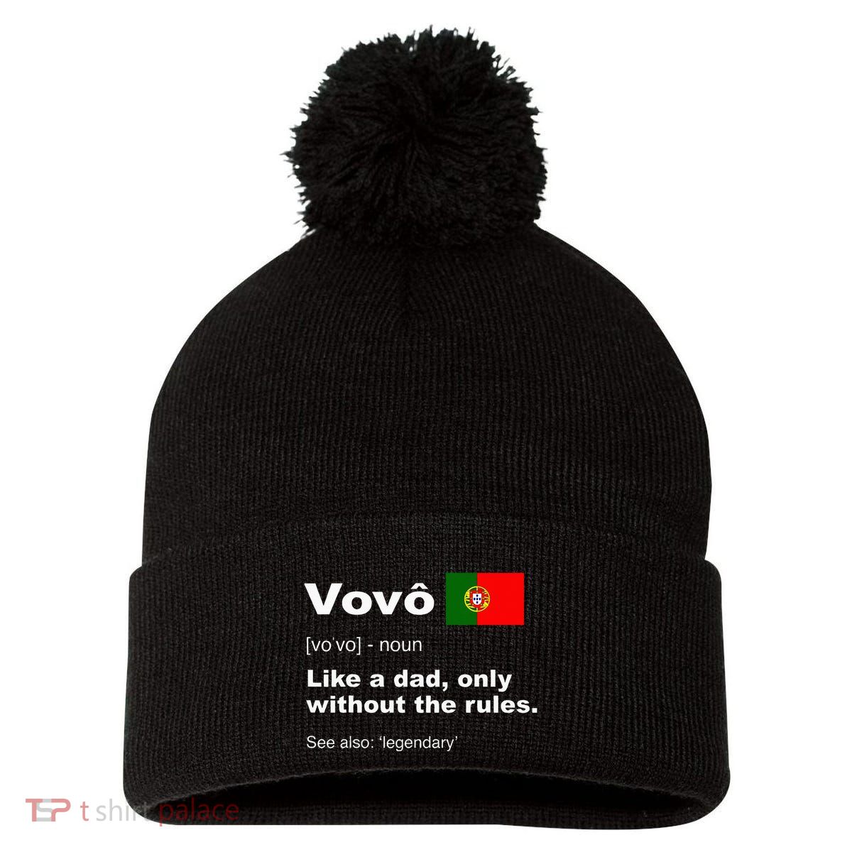 Definition Of Vovo Camisa Funny Portuguese Grandfather Pom Pom 12in Knit Beanie