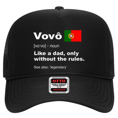 Definition Of Vovo Camisa Funny Portuguese Grandfather Trucker Hat
