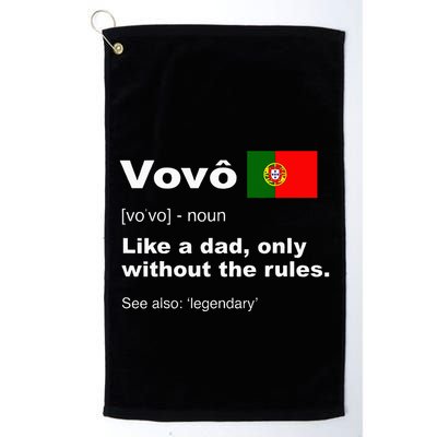 Definition Of Vovo Camisa Funny Portuguese Grandfather Golf Towel
