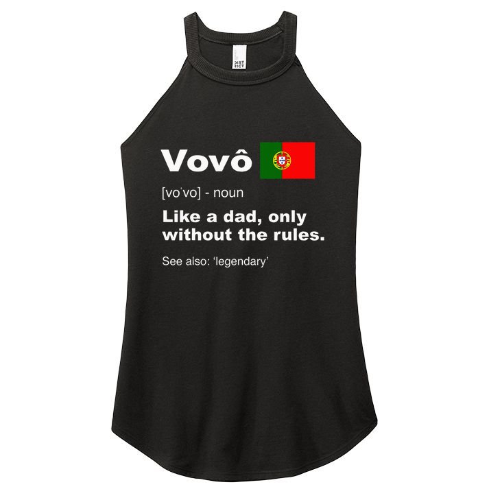 Definition Of Vovo Camisa Funny Portuguese Grandfather Women's Perfect Tri Rocker Tank