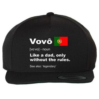 Definition Of Vovo Camisa Funny Portuguese Grandfather Wool Snapback Cap