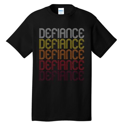 Defiance Oh Vintage Style Ohio Tall T-Shirt