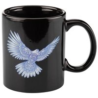 Dove Blue Porcelain 11oz C Handle Ceramic Mug