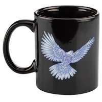 Dove Blue Porcelain 11oz C Handle Ceramic Mug