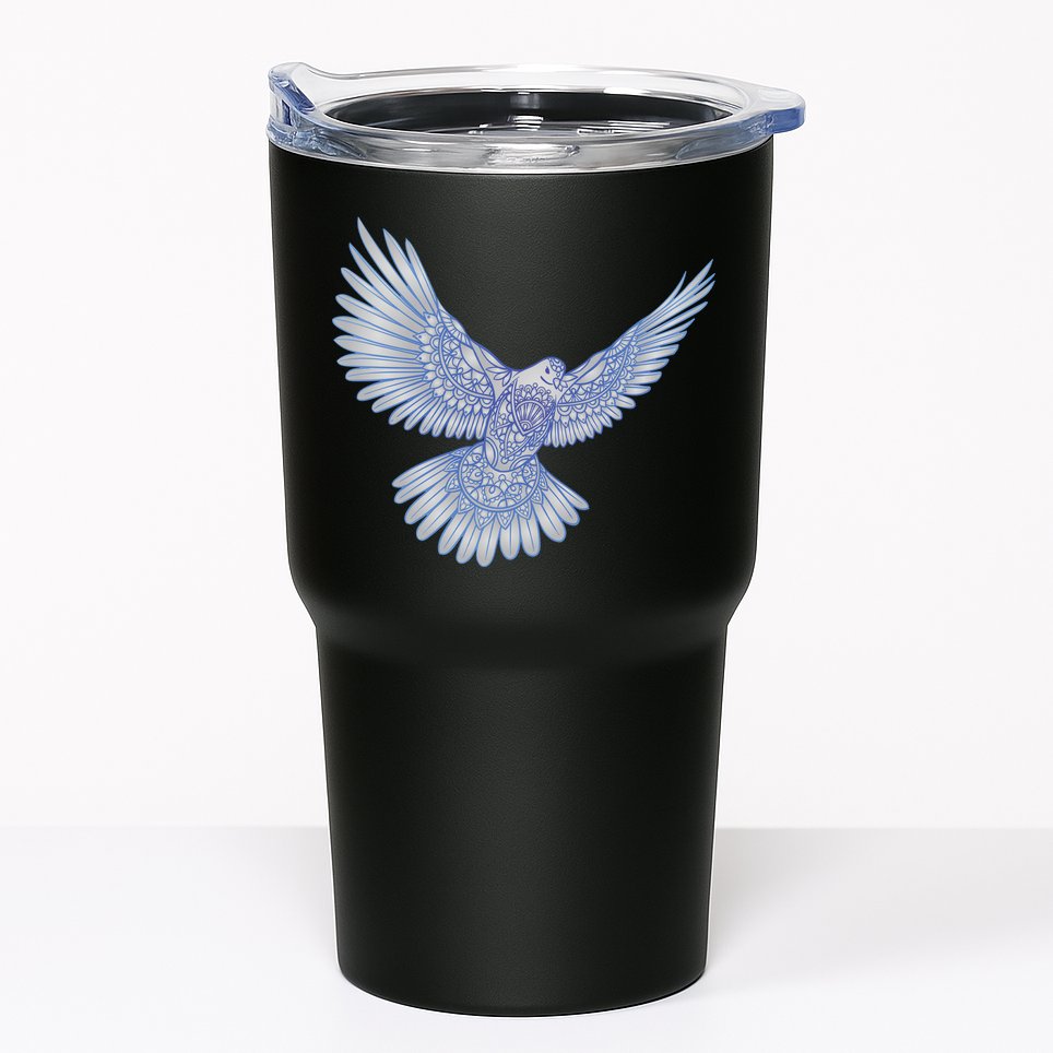 Dove Blue Porcelain Tumbler