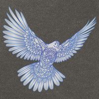Dove Blue Porcelain Cotton Canvas Backpack