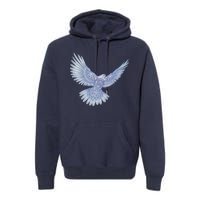 Dove Blue Porcelain Premium Hoodie