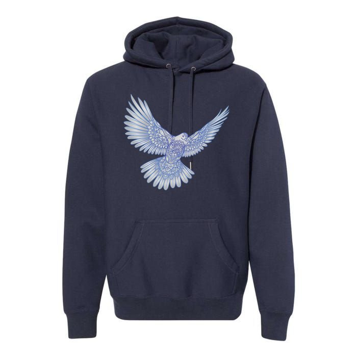 Dove Blue Porcelain Premium Hoodie