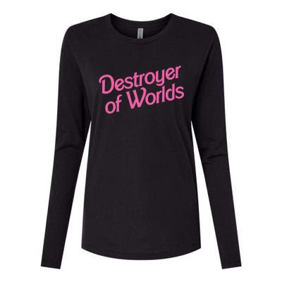 Destroyer Of Worlds Barb!e Barbenheimer Oppenheimer Barb!e Womens Cotton Relaxed Long Sleeve T-Shirt