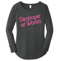 Destroyer Of Worlds Barb!e Barbenheimer Oppenheimer Barb!e Women's Perfect Tri Tunic Long Sleeve Shirt