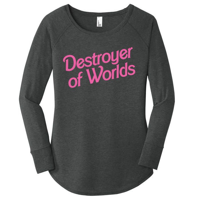 Destroyer Of Worlds Barb!e Barbenheimer Oppenheimer Barb!e Women's Perfect Tri Tunic Long Sleeve Shirt