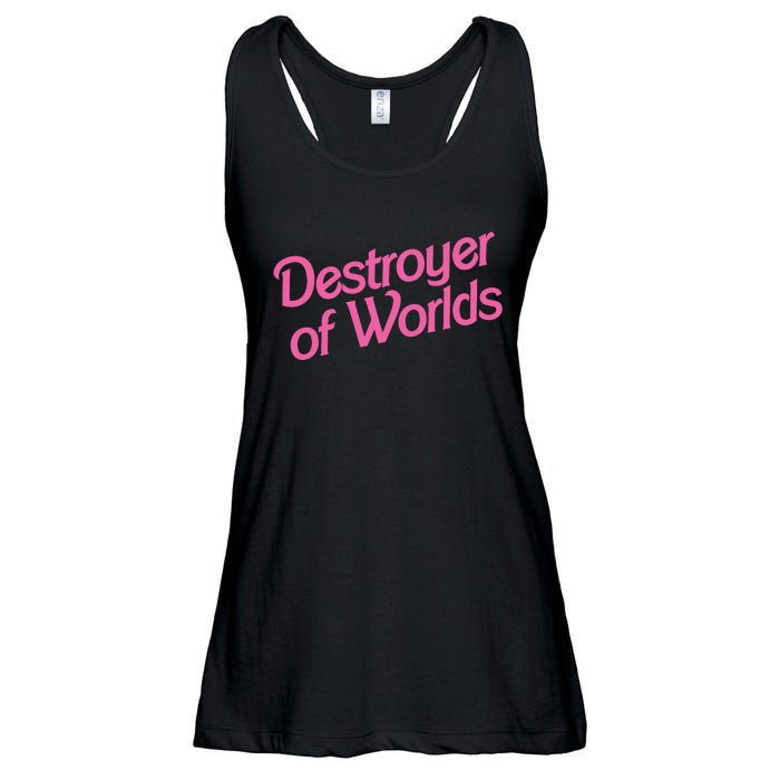 Destroyer Of Worlds Barb!e Barbenheimer Oppenheimer Barb!e Ladies Essential Flowy Tank