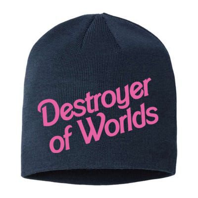 Destroyer Of Worlds In Pink Sustainable Beanie