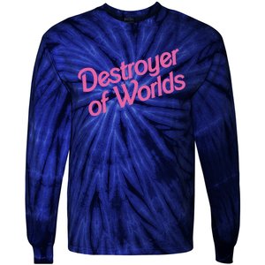 Destroyer Of Worlds In Pink Tie-Dye Long Sleeve Shirt