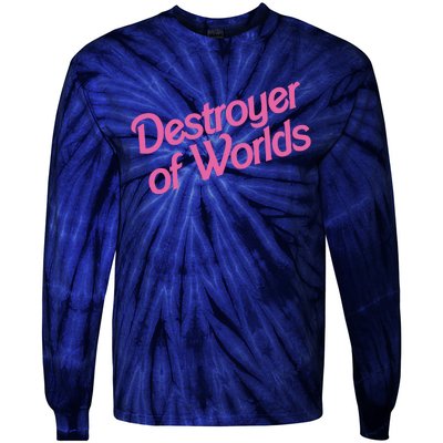 Destroyer Of Worlds In Pink Tie-Dye Long Sleeve Shirt