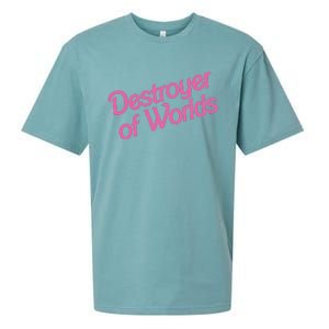 Destroyer Of Worlds In Pink Sueded Cloud Jersey T-Shirt