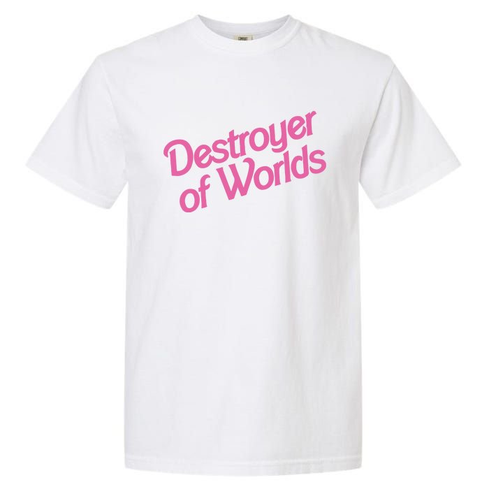 Destroyer Of Worlds In Pink Garment-Dyed Heavyweight T-Shirt