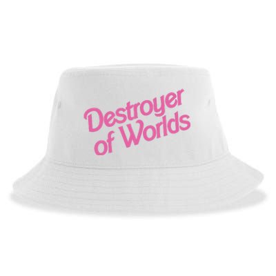 Destroyer Of Worlds In Pink Sustainable Bucket Hat