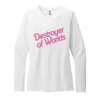 Destroyer Of Worlds In Pink Womens CVC Long Sleeve Shirt