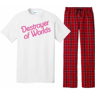 Destroyer Of Worlds In Pink Pajama Set