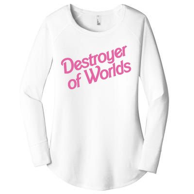 Destroyer Of Worlds In Pink Women's Perfect Tri Tunic Long Sleeve Shirt