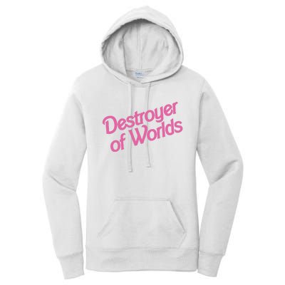 Destroyer Of Worlds In Pink Women's Pullover Hoodie