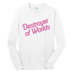 Destroyer Of Worlds In Pink Tall Long Sleeve T-Shirt