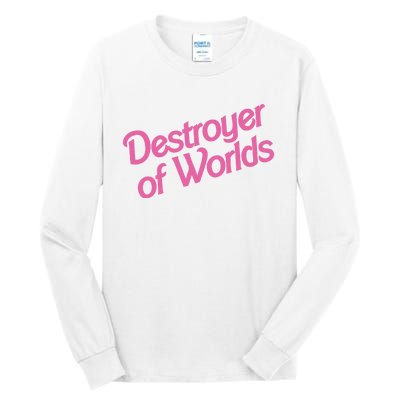 Destroyer Of Worlds In Pink Tall Long Sleeve T-Shirt