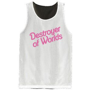 Destroyer Of Worlds In Pink Mesh Reversible Basketball Jersey Tank