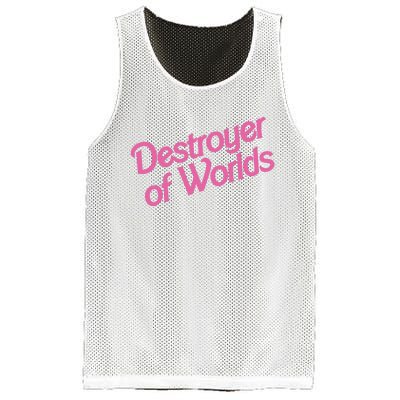 Destroyer Of Worlds In Pink Mesh Reversible Basketball Jersey Tank