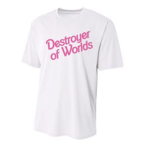 Destroyer Of Worlds In Pink Performance Sprint T-Shirt