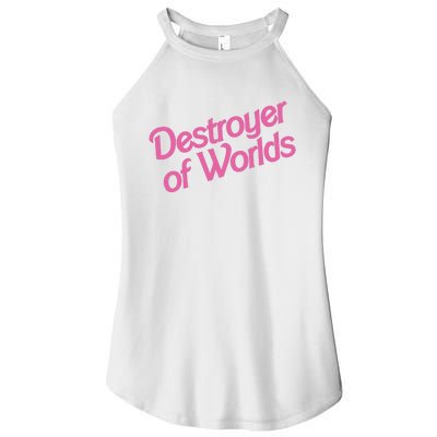 Destroyer Of Worlds In Pink Women's Perfect Tri Rocker Tank