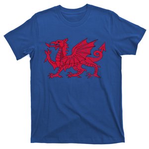 Dragon Of Wales Flag Welsh Cymru Flags Medieval Welsh Rugby Cute Gift T-Shirt