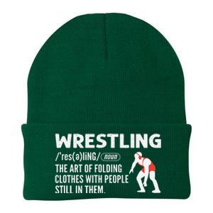 Definition Of Wrestling Funny Wrestler Coach Knit Cap Winter Beanie