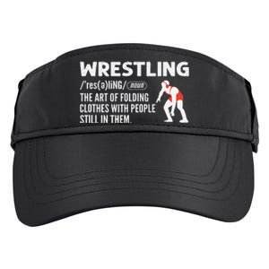 Definition Of Wrestling Funny Wrestler Coach Adult Drive Performance Visor