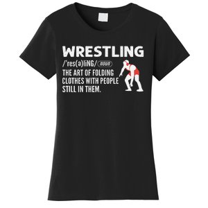 Definition Of Wrestling Funny Wrestler Coach Women's T-Shirt