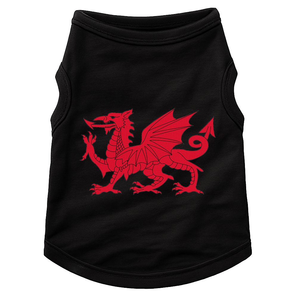 Dragon Of Wales Flag Cool Welsh Cymru Flags Doggie Tank