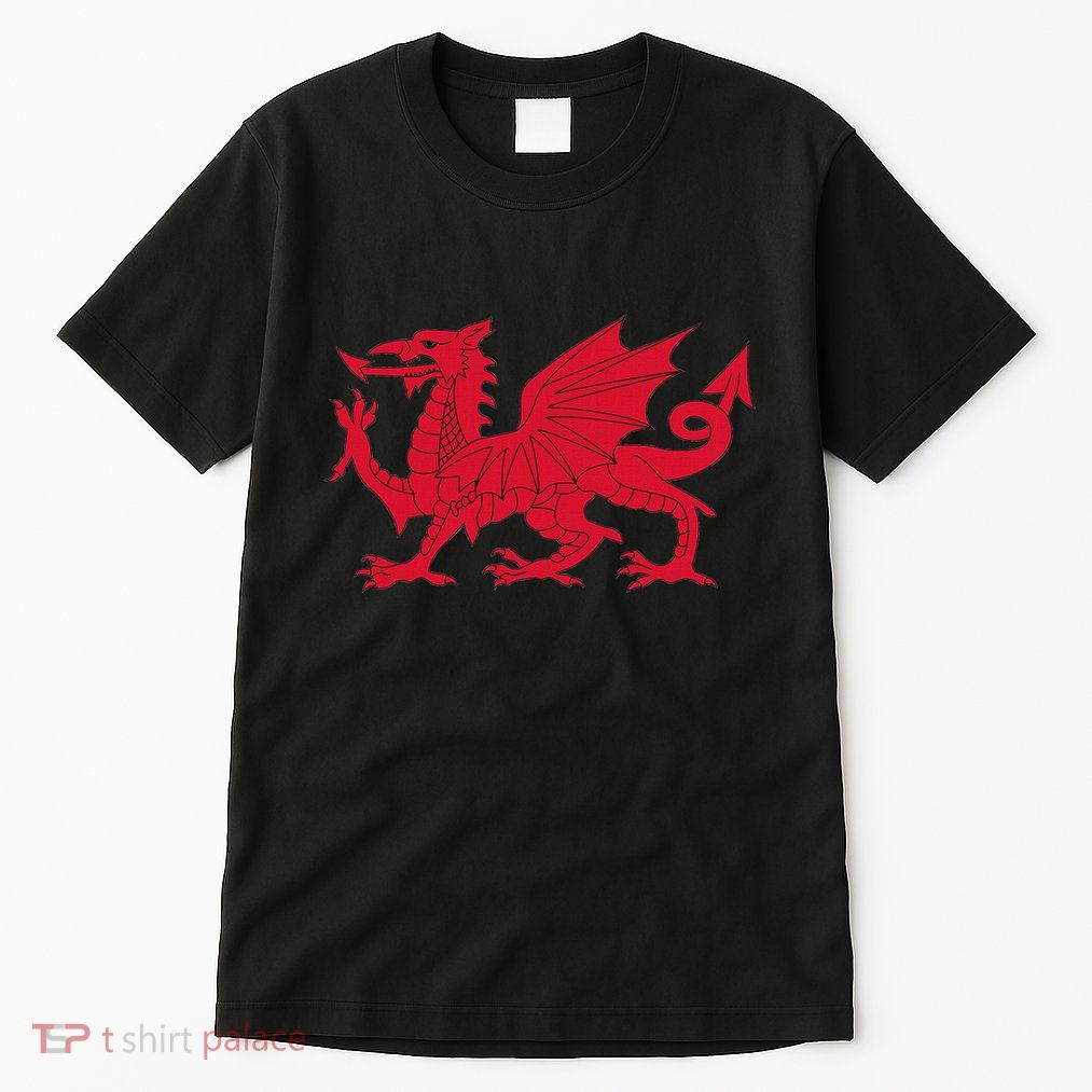 Dragon Of Wales Flag Cool Welsh Cymru Flags Tall T-Shirt
