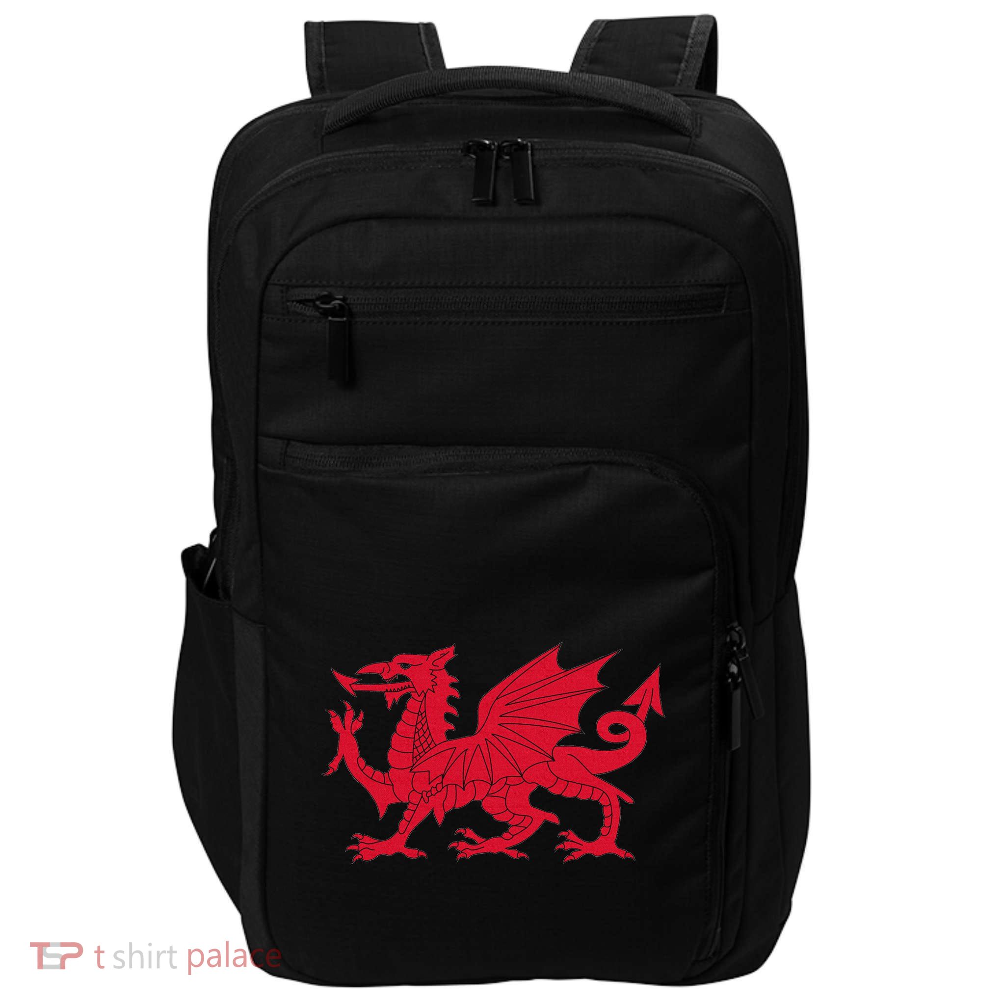 Dragon Of Wales Flag Cool Welsh Cymru Flags Impact Tech Backpack