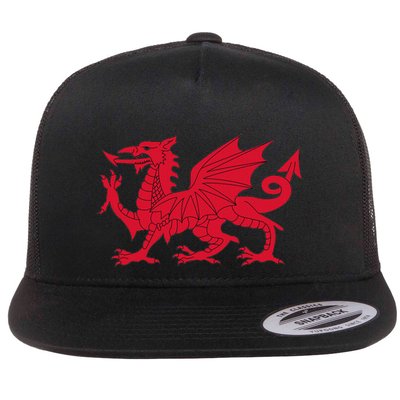 Dragon Of Wales Flag Cool Welsh Cymru Flags Flatbill Hat