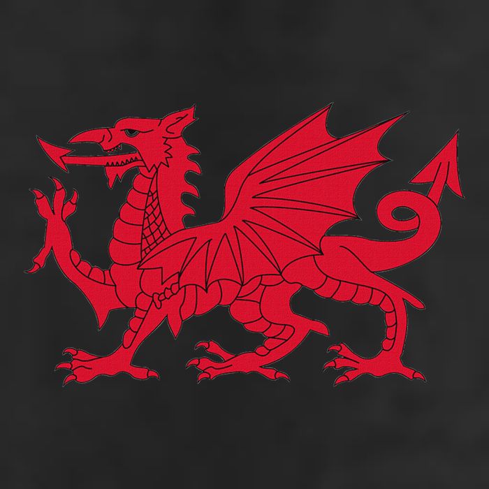 Dragon Of Wales Flag Cool Welsh Cymru Flags Golf Towel