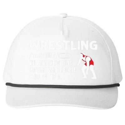 Definition Of Wrestling Wrestler Snapback Five-Panel Rope Hat